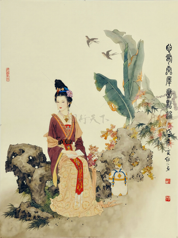 中国古典侍女图