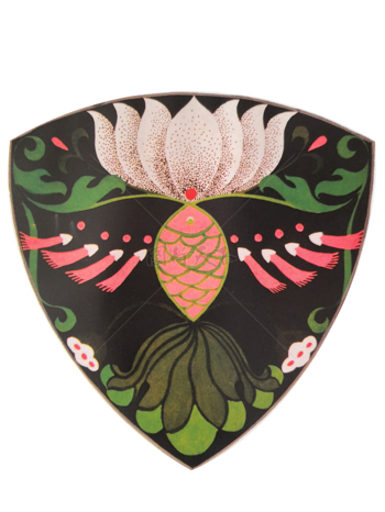 传统   抽象花卉草木 底图底纹  图案背景贴图 三角莲花金鱼