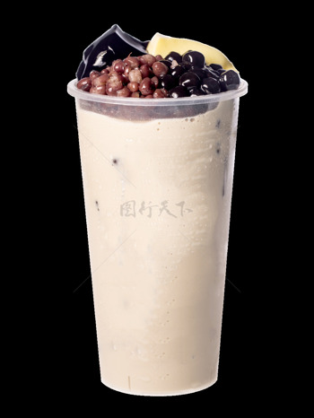 红豆珍珠布丁仙草醇香奶茶饮品